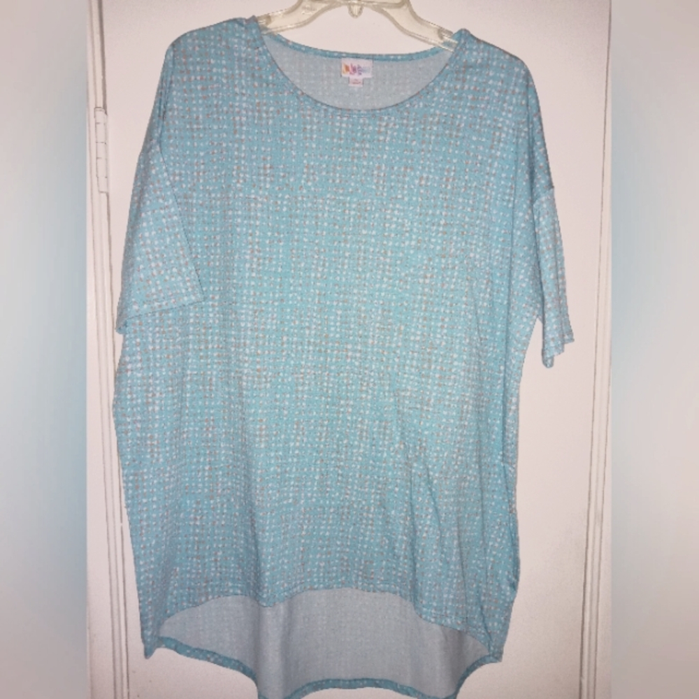 LulaRoe Small Circle Light Blue, Pink, and White Size Small